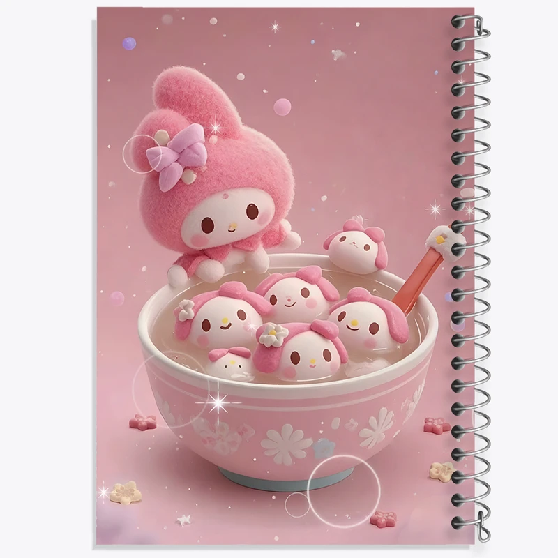 دفتر مشق 100 برگ خندالو طرح کرومی (Kuromi) کد F10297