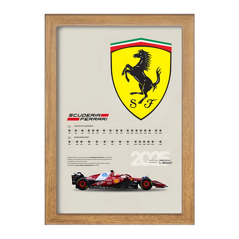 تابلو خندالو طرح فراری (Ferrari) کد F13494