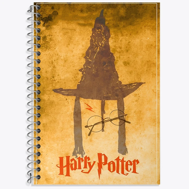 دفتر زبان 50 برگ خندالو مدل سه خط طرح هری پاتر (Harry Potter) کد F8644