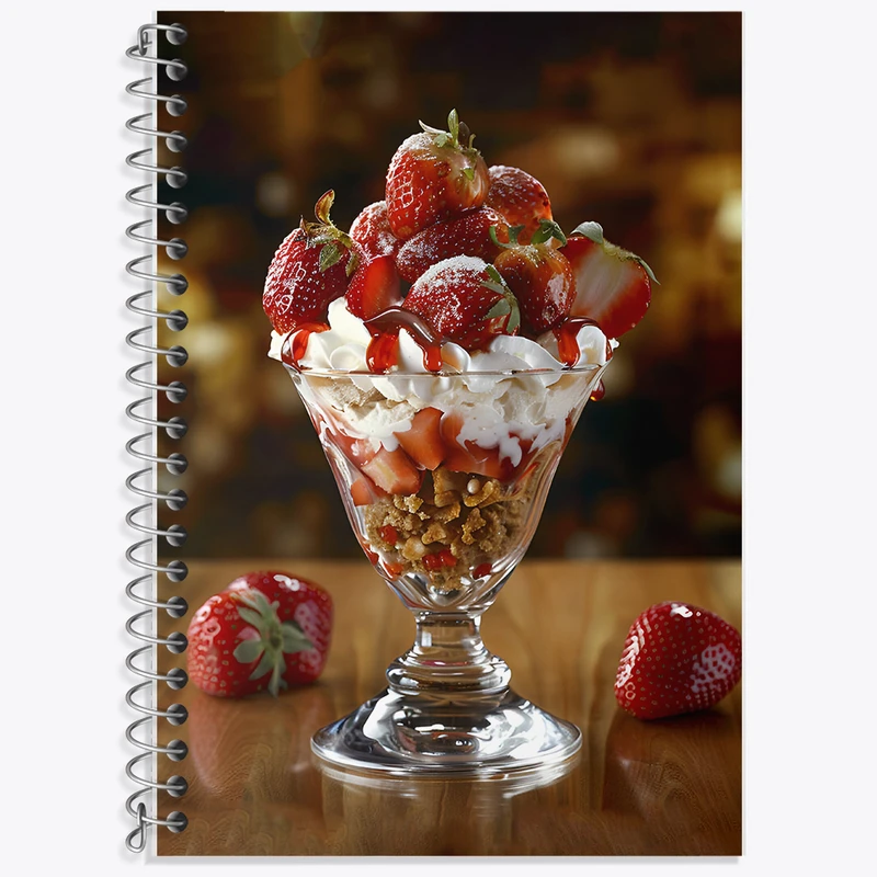 دفتر زبان دوخط 50 برگ خندالو طرح بستنی کد F9347