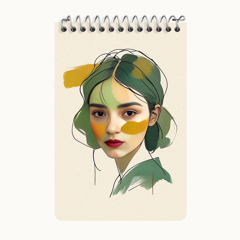 دفتر یادداشت 50 برگ خندالو طرح دخترانه کد F11690