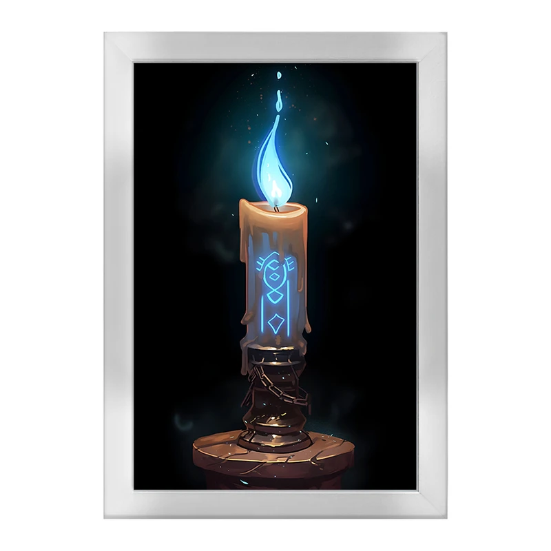 تابلو خندالو طرح شمع عرفانی کد F10776