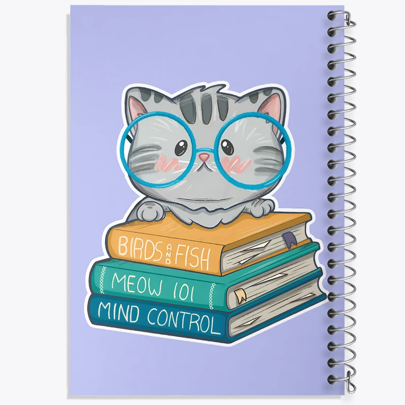 دفتر نقاشی 50 برگ خندالو طرح گربه بامزه کد N8161