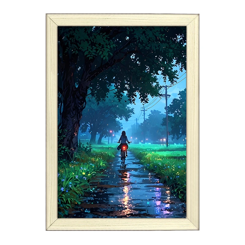 تابلو خندالو طرح عصر بارانی کد F4550