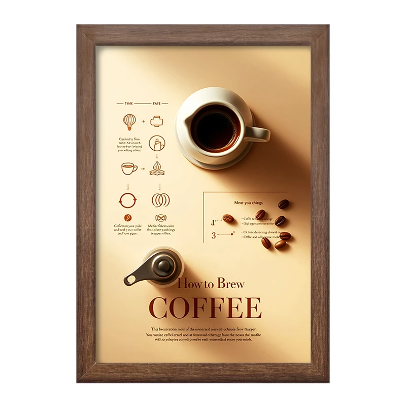 تابلو خندالو طرح قهوه (COFFEE) کد F14155
