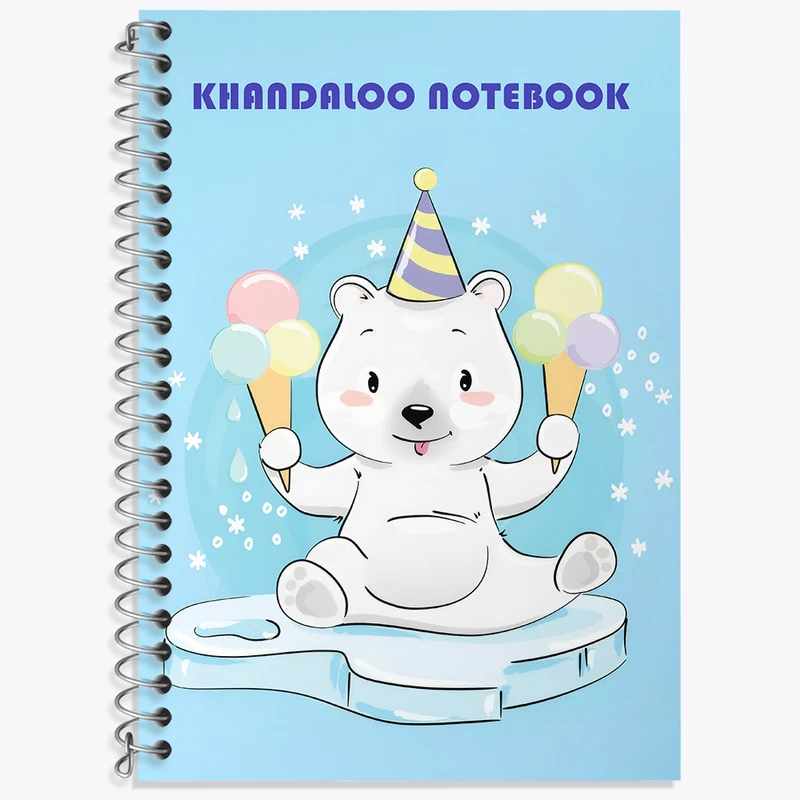 دفتر لغت 50 برگ خندالو طرح خرس قطبی بانمک کد N6205