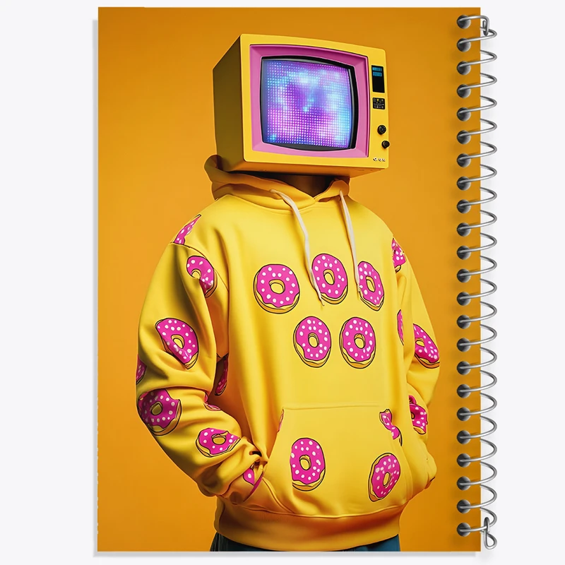 دفتر مشق 50 برگ خندالو طرح مرد تلویزیونی کد F8771