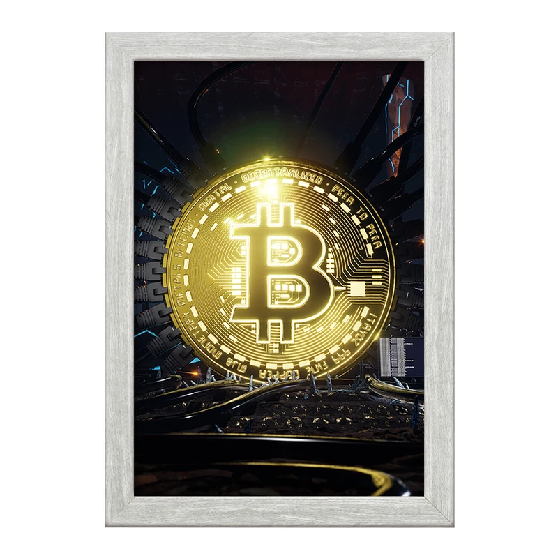 تابلو خندالو طرح بیت کوین (Bitcoin) کد F906