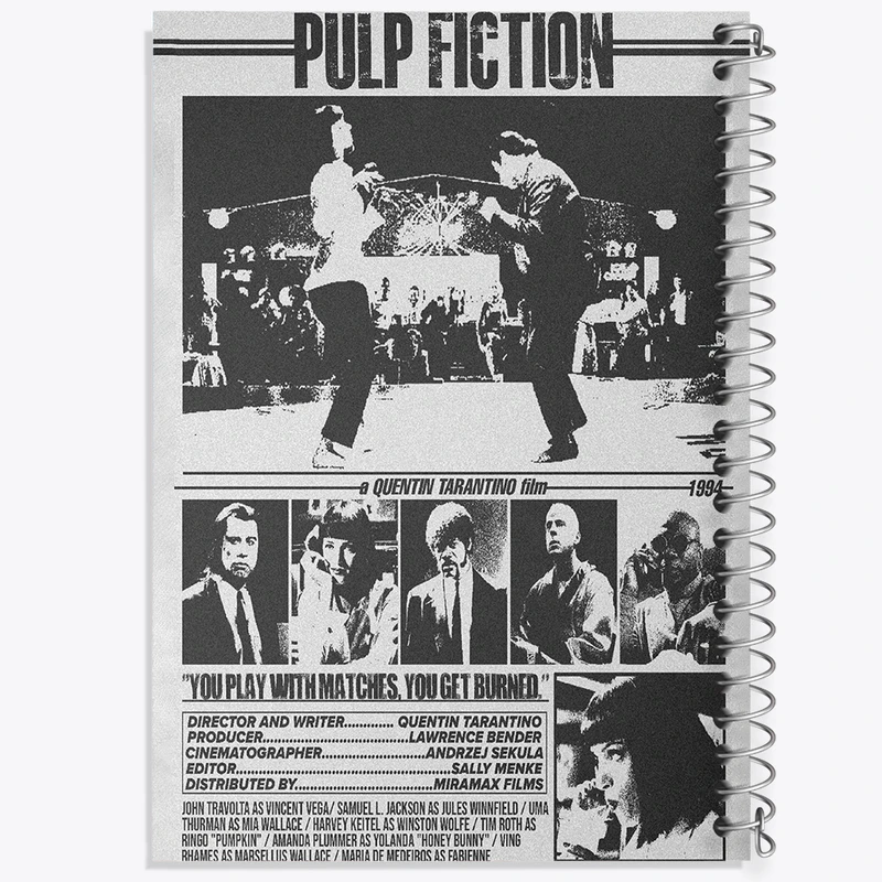 دفتر نقاشی 50 برگ خندالو طرح پالپ فیکشن (Pulp Fiction) کد F13509