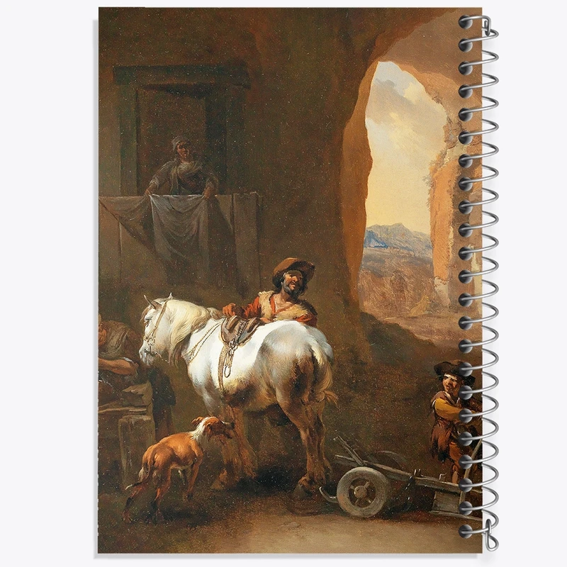 دفتر ژورنال نویسی 50 برگ خندالو مدل نقطه ای طرح نقاشی داخلی پایدار اثر نیکلاس پیترز برچم کد F12323