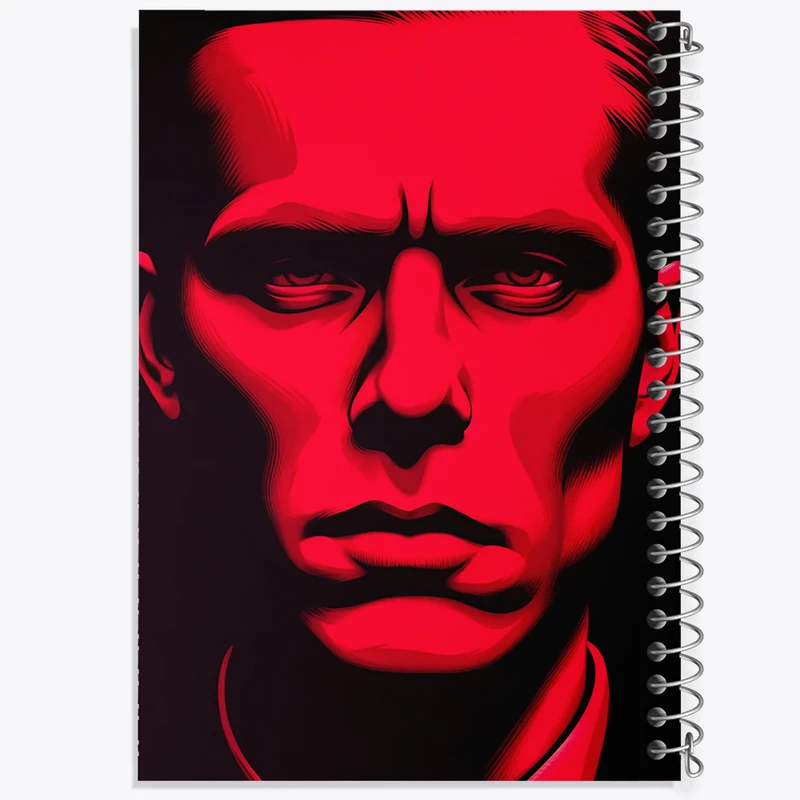 دفتر مشق 100 برگ خندالو طرح مرد مونوکروم کد F10228