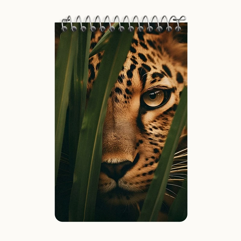 دفتر یادداشت 50 برگ خندالو طرح پلنگ کد F6966