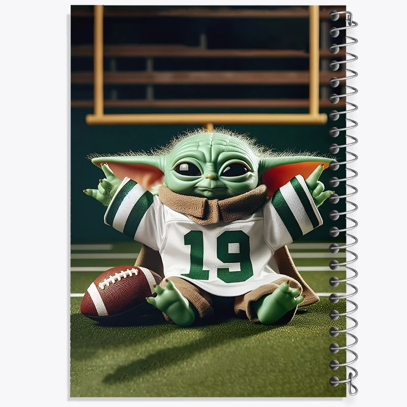 دفتر مشق 100 برگ خندالو طرح بیبی یودا کد F4428