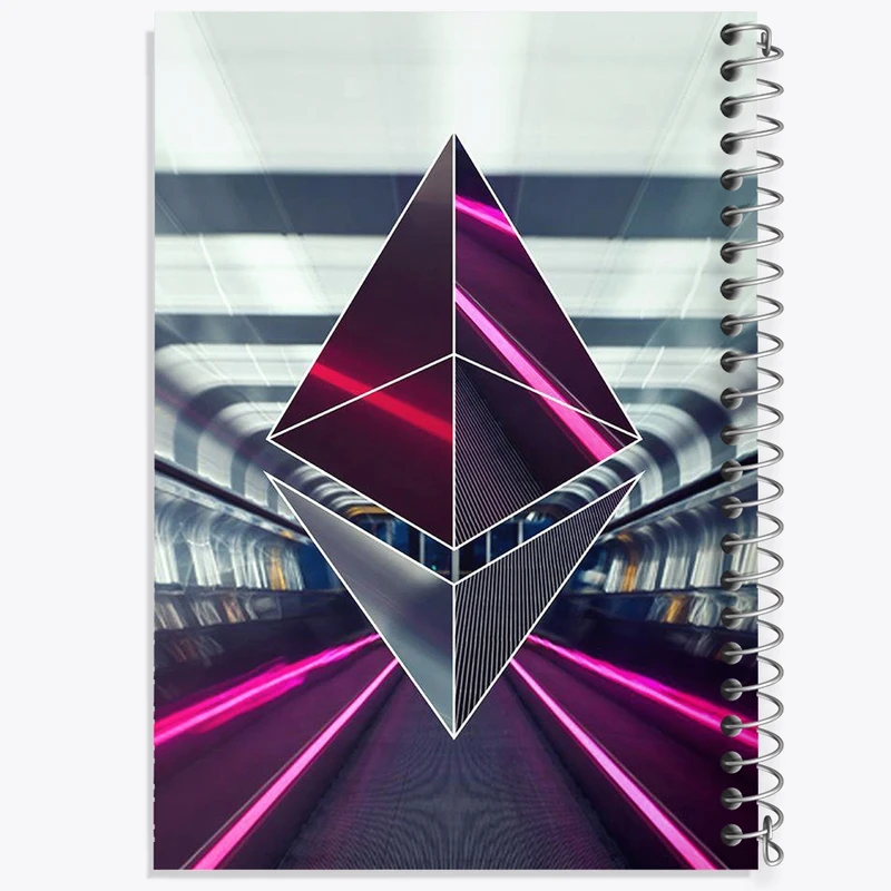 دفتر طراحی 50 برگ خندالو طرح ارز دیجیتال اتریوم  کد 10885