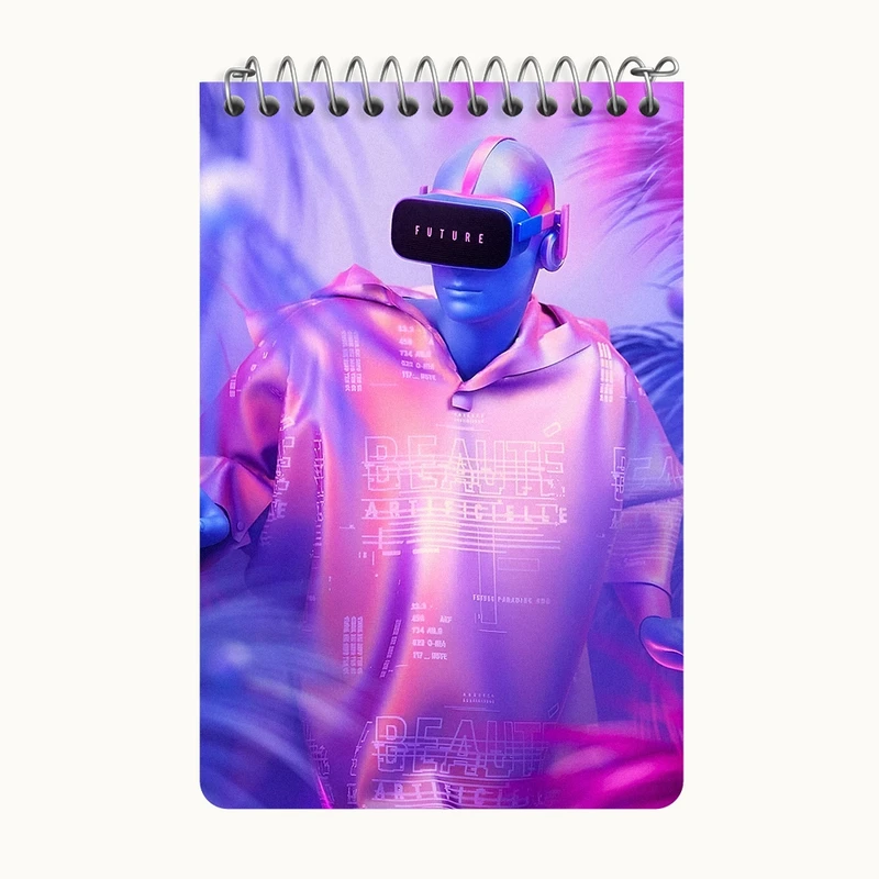 دفتر یادداشت 50 برگ خندالو طرح آینده کد F9657