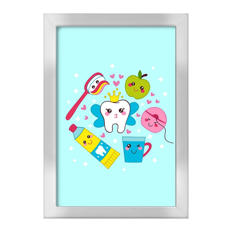 تابلو خندالو طرح دندان و دندانپزشکی کودکانه کد 27748