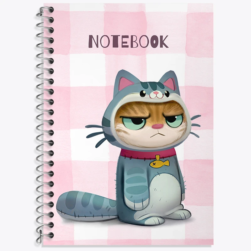 دفتر نت موسیقی 50 برگ خندالو طرح گربه عصبانی کد N6523