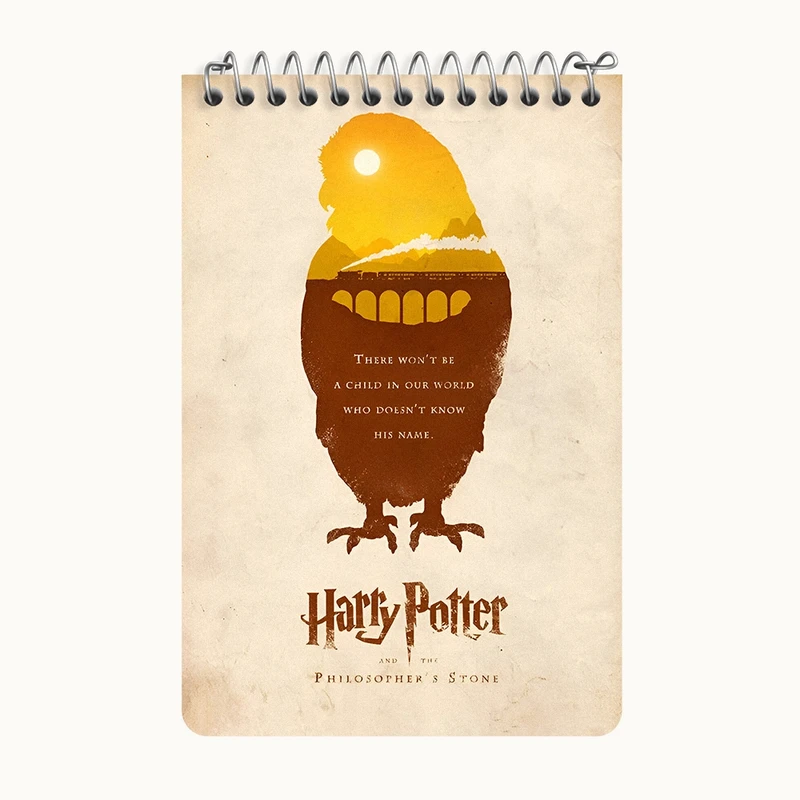 دفتر یادداشت 50 برگ خندالو طرح هری پاتر (Harry Potter) کد F13725