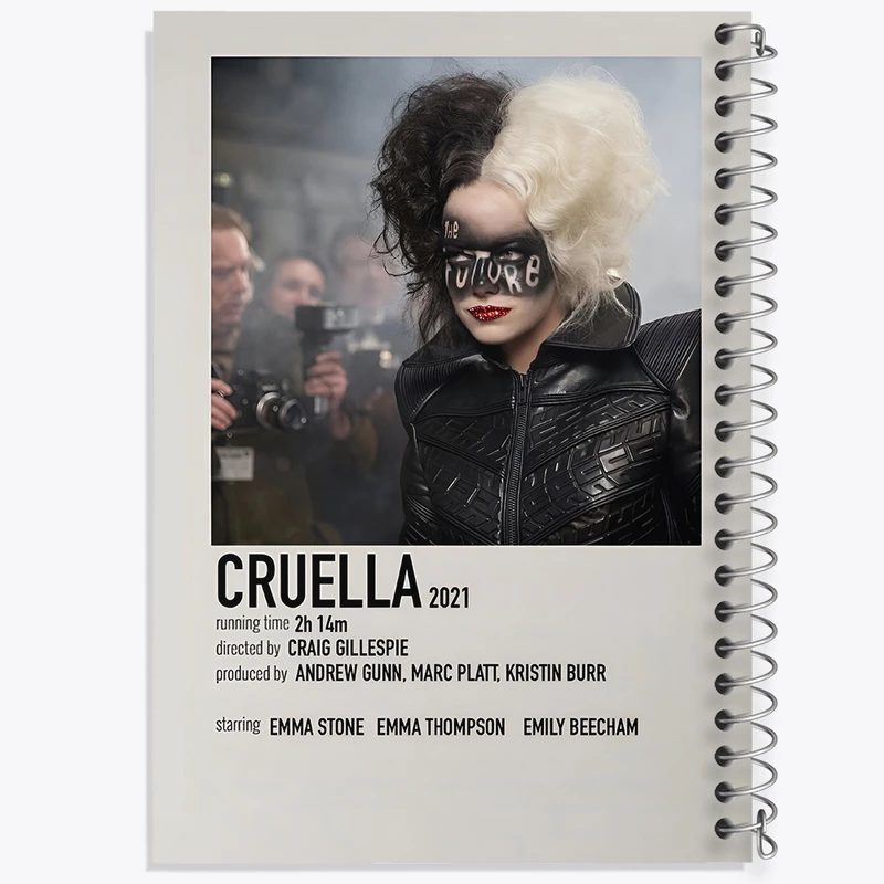 دفتر مشق 100 برگ خندالو طرح کروئلا (Cruella) کد F13277