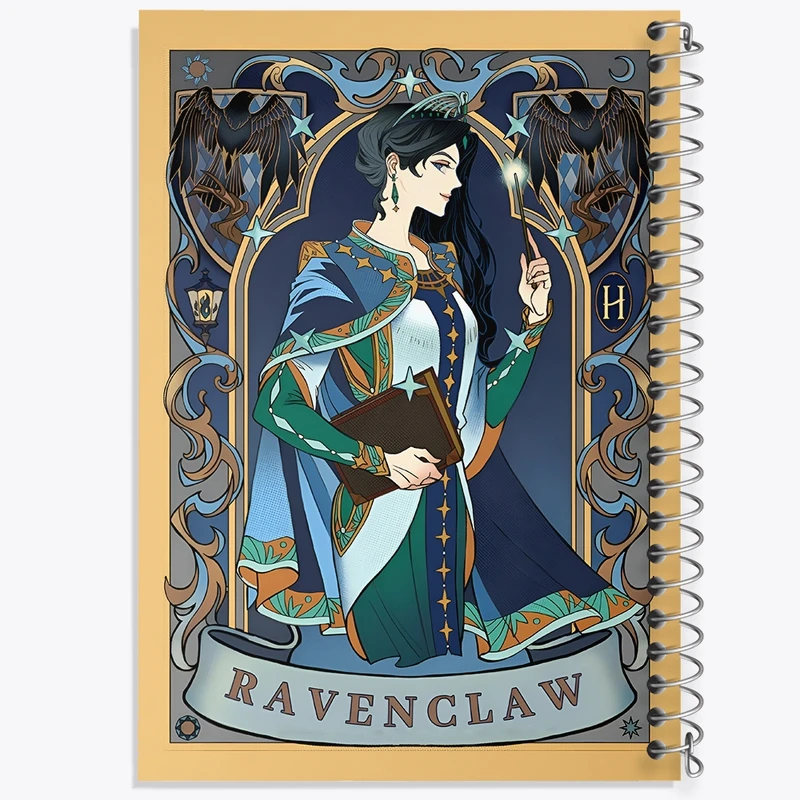 دفتر طراحی 50 برگ خندالو طرح ریونکلاو هری پاتر (Harry Potter) کد N2434