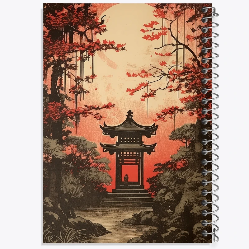 دفتر لیست خرید 50 برگ خندالو طرح خانه ی ژاپنی کد F3580