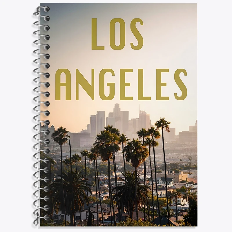 دفتر لغت 50 برگ خندالو طرح لس آنجلس (Los Angeles) کد F4834