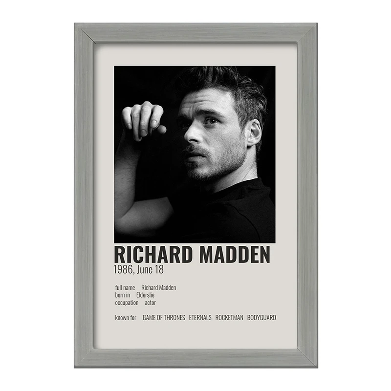 تابلو خندالو طرح ریچارد مدن (Richard Madden) کد F13163
