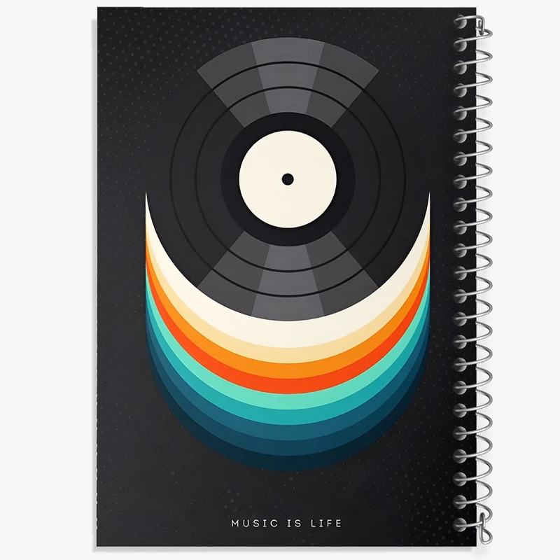 دفتر لیست خرید 50 برگ خندالو طرح موزیک کد F9719