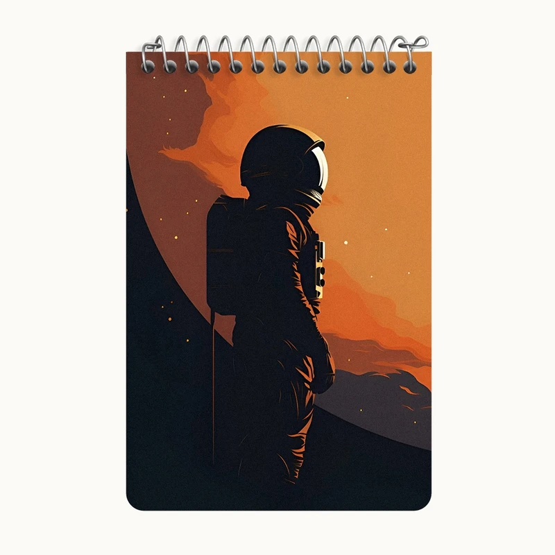 دفتر یادداشت 50 برگ خندالو طرح فضانورد کد F4175