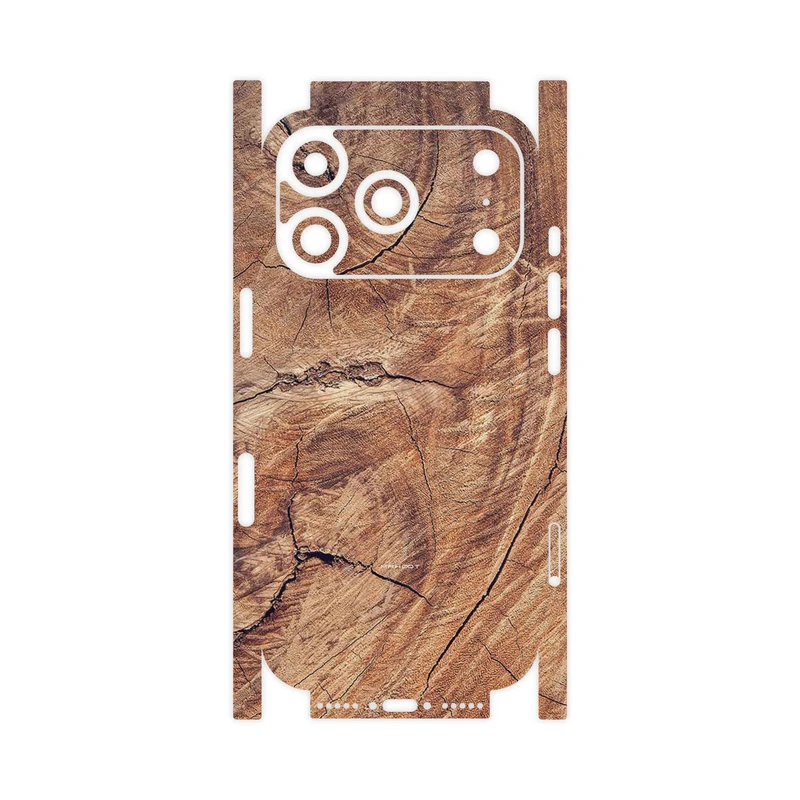 برچسب پوششی ماهوت مدل Wood Texture 5-FullSkin مناسب برای گوشی موبایل اپل iPhone 17 Pro