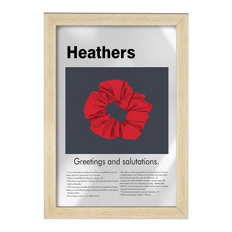 تابلو خندالو طرح Heathers کد F13810