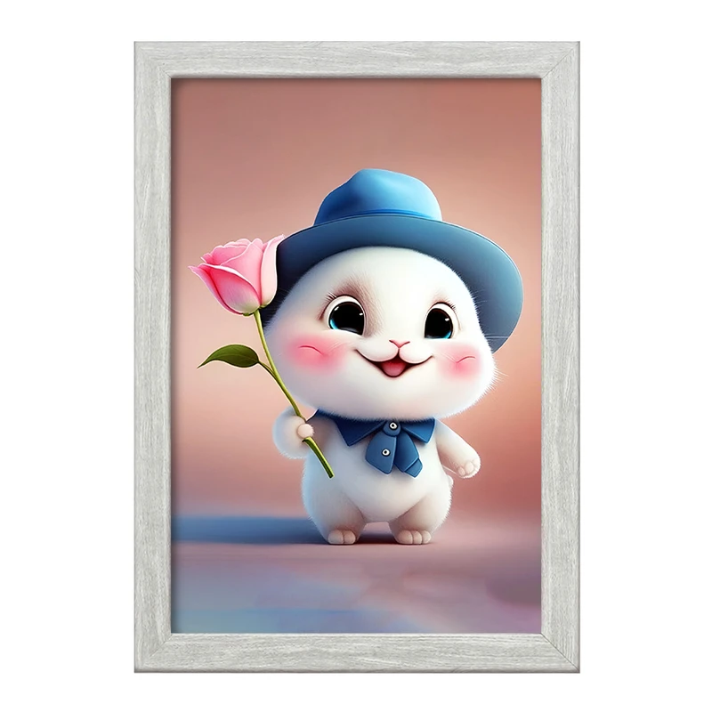 تابلو خندالو طرح خرگوش بامزه کد F5739