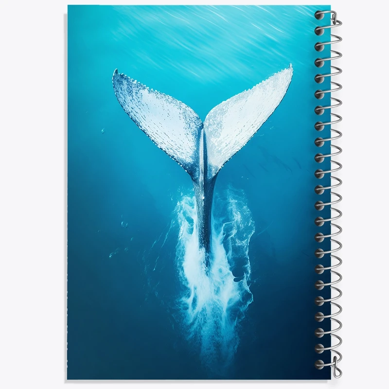 دفتر شطرنجی 50 برگ خندالو طرح وال و نهنگ کد F3690