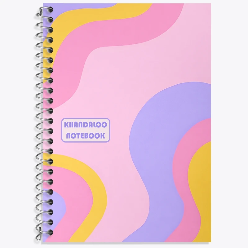 دفتر زبان 50 برگ خندالو مدل سه خط طرح مدرن  کد N8631