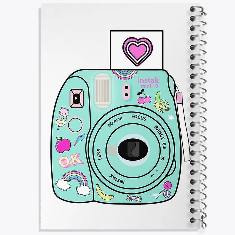 دفتر طراحی 50 برگ خندالو طرح دوربین عکاسی کد N2058