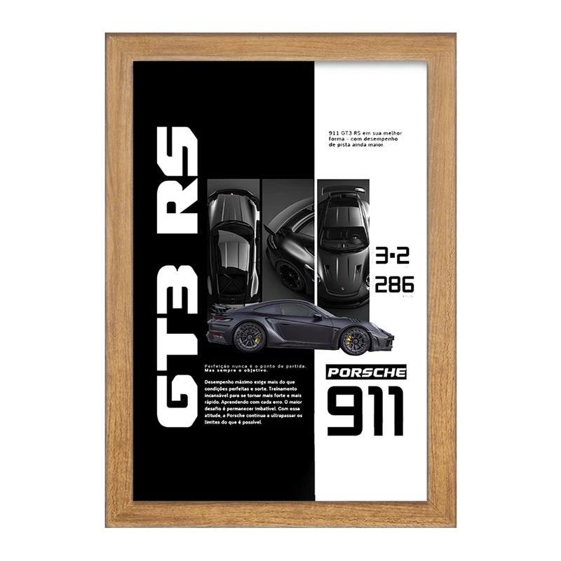 تابلو خندالو طرح پورشه (Porsche 911 GT3) کد F13738