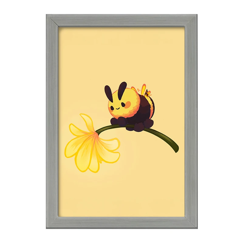 تابلو خندالو طرح زنبور حیوانات بامزه  کد 21054