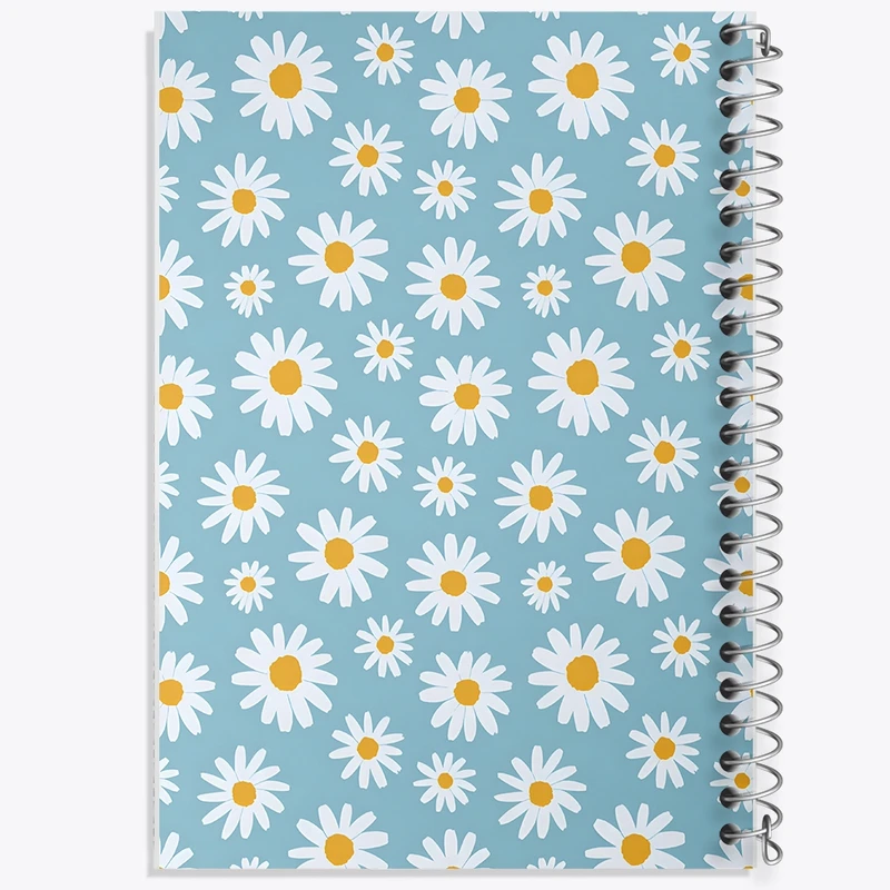 دفتر طراحی 50 برگ خندالو طرح پترن گل گلی کد N5235