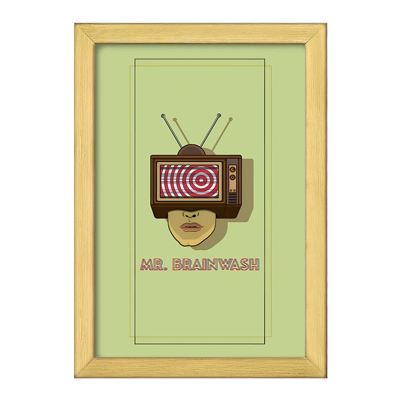 تابلو خندالو طرح Mr. Brainwash کد F10527