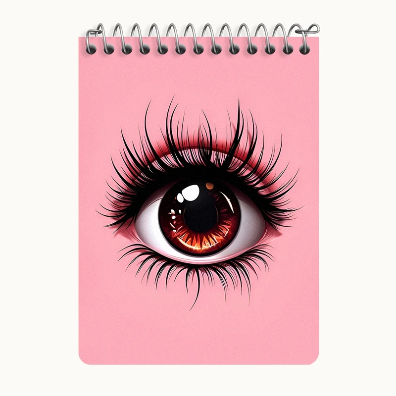 دفتر یادداشت 50 برگ خندالو طرح چشم کد N6729