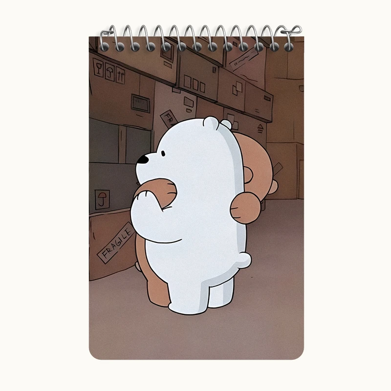 دفتر یادداشت 50 برگ خندالو طرح سه خرس کله پوک کد F6089