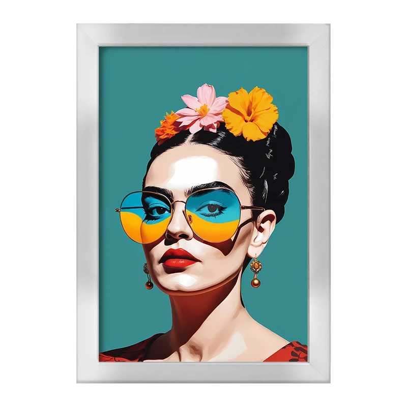 تابلو خندالو طرح فریدا کالو (Frida Kahlo) کد F1800