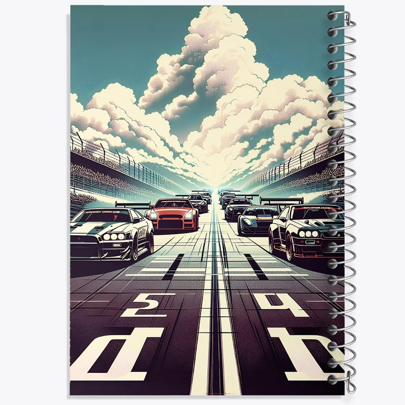 دفتر لیست خرید 50 برگ خندالو طرح ماشین مسابقه ای کد F4955