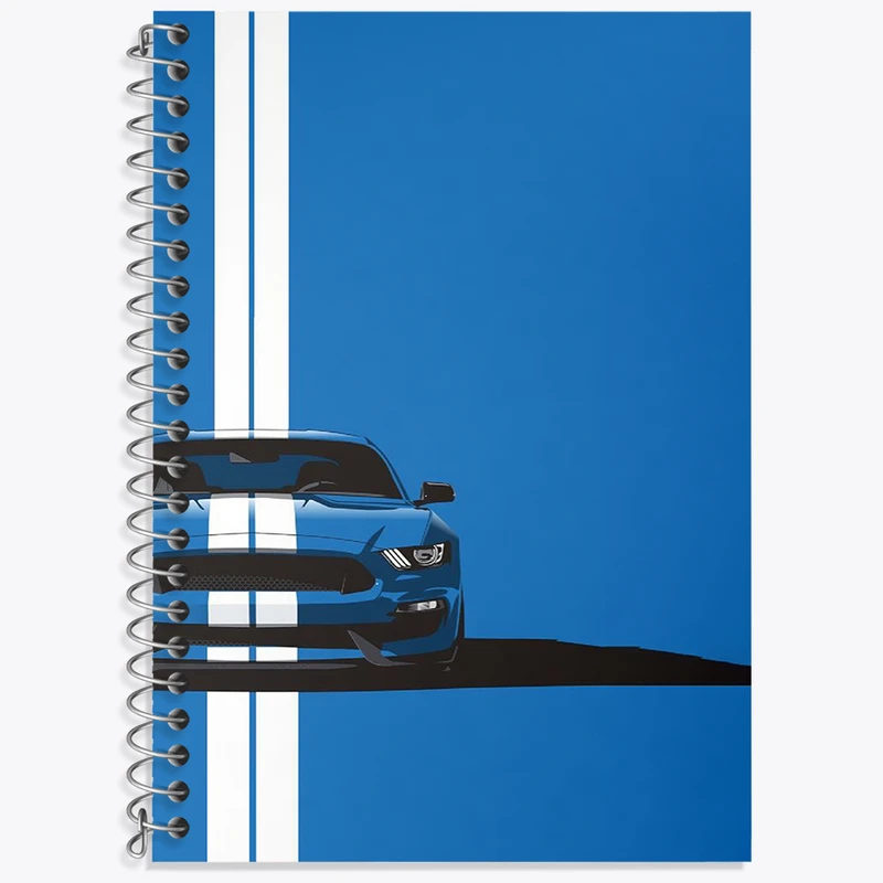 دفتر زبان دوخط 50 برگ خندالو طرح ماشین اسپرت کد F2928