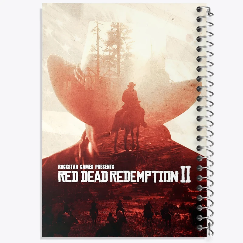 دفتر مشق 50 برگ خندالو طرح رد دد (Red Dead) کد F13604