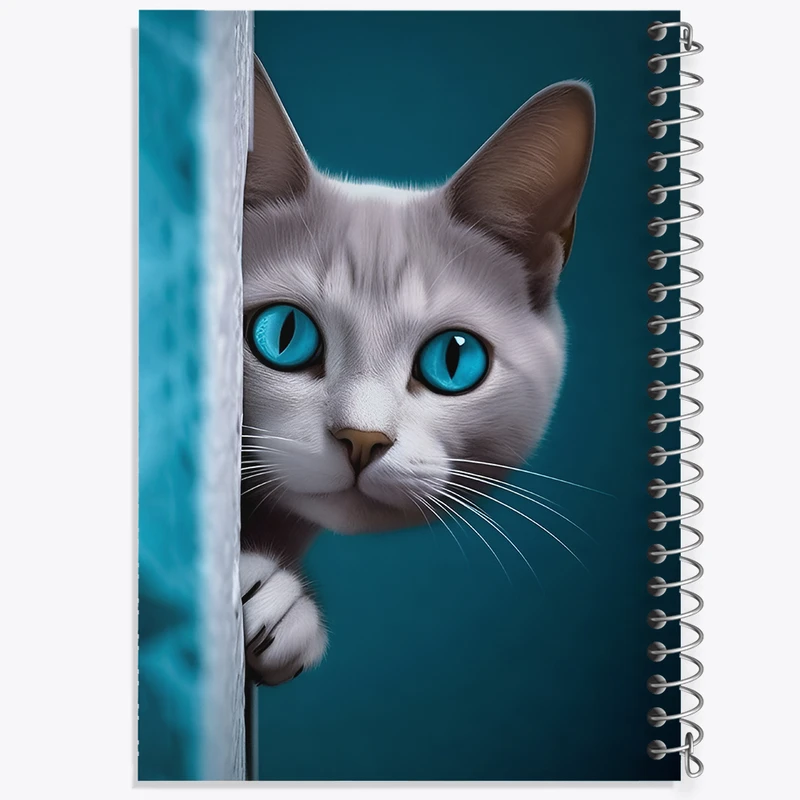 دفتر مشق 100 برگ خندالو طرح گربه کد F12027