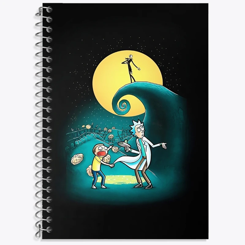 دفتر لغت 50 برگ خندالو طرح ریک و مورتی (Rick and Morty) کد F4931