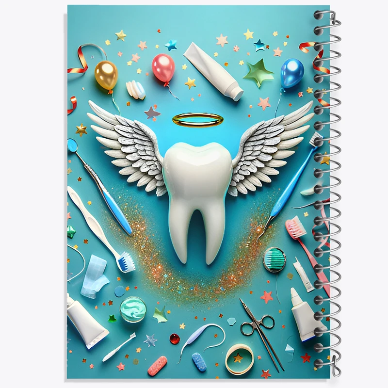 دفتر نقاشی 50 برگ خندالو طرح دندان و دندان پزشکی کودکانه کد F9820