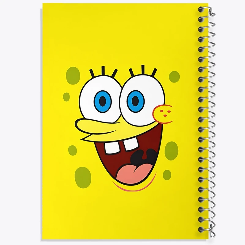 دفتر طراحی 50 برگ خندالو طرح باب اسفنجی کد F3303