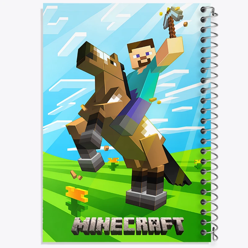 دفتر مشق 50 برگ خندالو طرح ماینکرافت (Minecraft) کد F14083